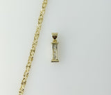 Plated Dainty Letter "I" 3mm Star Chain Necklace