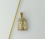 Plated Jesus 2mm Rope/Braided Chain Necklace