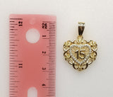Small heart pendant with delicate filigree border detail.
Delicate 3D heart pendant with intricate etched patterns.
Hear