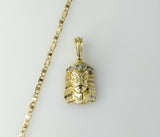 Plated Jesus 3mm Flat Mariner Anchor Chain Necklace