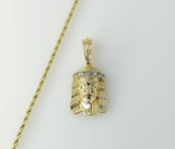 Plated Jesus 2mm Rope/Braided Chain Necklace