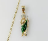 Plated Small Multicolor Saint Jude 2.5mm Star Chain Necklace