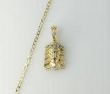 Plated Jesus 14K 3mm Cuban Chain Necklace