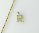 Gold plated rope and braided chain necklace with letter R pendant and delicate chain.

Gold plated rope and braided ch