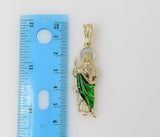 Plated Small Multicolor Saint Jude 2mm Star Solid Chain Necklace