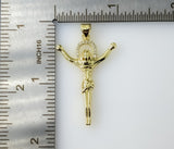 Spiritual Plated Small Cross Jesus Crucifix 14K 2.5mm-3mm Star Chain Necklace