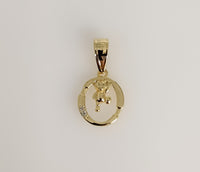 Plated Letter Initial "O" Pendant