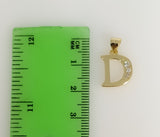 Plated Letter Initial "D" Pendant