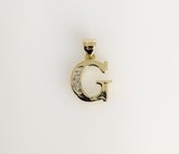 Plated Letter Initial "G" Pendant