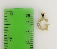 Plated Letter Initial "G" Pendant