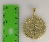 Plated Mexican Centenario 2mm Rope/Braided Chain Necklace