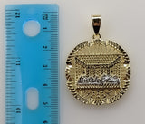 Plated The Last Supper 3mm Rope/Braided Chain Necklace