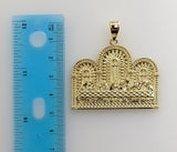 Plated The Last Supper 5mm Figaro Chain Necklace