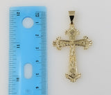 Plated Cross 5mm Figaro Chain Necklace