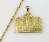 Plated The Last Supper 4mm Rope/Braided Chain Necklace