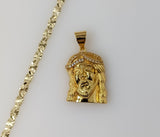 Plated Jesus 4mm Star Chain Necklace