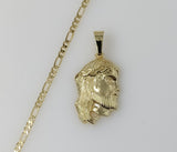 Plated Jesus 3mm Figaro Chain Necklace
