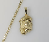 Plated Jesus 4mm Figaro Chain Necklace