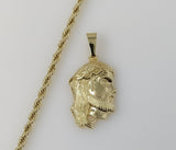 Plated Jesus 4mm Rope/Braided Chain Necklace