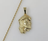 Plated Jesus 2mm Rope/Braided Chain Necklace