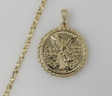 Plated Mexican Centenario 4mm Star Chain Necklace