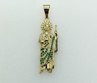 Plated Dainty Saint Jude Thaddaeus Pendant