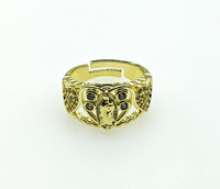 Plated Adjustable Virgin Mary Ring
