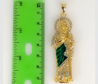 Plated Multicolor Saint Jude Thaddaeus Pendant