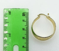 Plated 25mm Chunky Hoop Earring