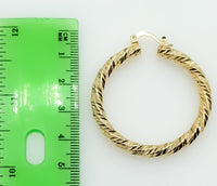 Plated 32mm Hoop Earring