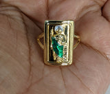 Plated Multicolor Saint Jude Ring