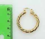 Plated 22mm Hoop Earring