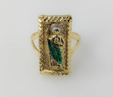 Plated Multicolor Saint Jude Adjustable Ring