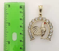 Plated Rooster Pendant