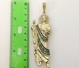 Plated X-Large Saint Jude 4mm Rope/Braided Chain Necklace
