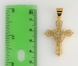 Plated Cross 3mm Figaro Chain Necklace