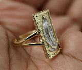 Plated Multicolor Virgin Mary Adjustable Ring