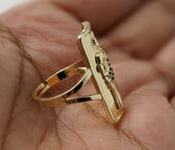 Plated Adjustable Saint Jude Ring