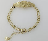 Plated Virgin Mary Adjustable Bracelet