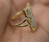 Plated Multicolor Saint Benedict Adjustable Ring