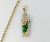 Plated Medium Multicolor Saint Jude 4mm Rope/Braided Chain Necklace
