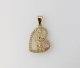 Plated Dainty Saint Jude Thaddaeus Pendant