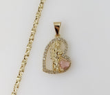Plated Dainty Saint Jude 3mm Star Chain Necklace