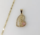 Plated Dainty Saint Jude 2mm Star Solid Chain Necklace
