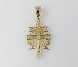 Plated Holy Cross of Caravaca Pendant