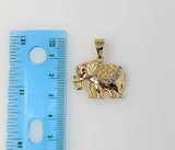 Plated Elephant 2mm Star Solid Chain Necklace