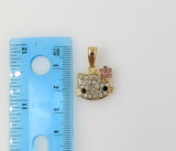 Plated Dainty Hello Kitty Pendant