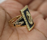 Plated Multicolor Virgin Mary Adjustable Men Ring