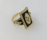 Plated Multicolor Virgin Mary Adjustable Men Ring