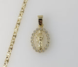 Plated Dainty Saint Jude 2.5mm Star Chain Necklace